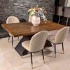 Wooden Dining Table Set (Alvea)