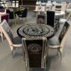 Tempered Glass Round Dining Set