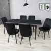 Royal Mermer Wooden Extendable Dining Table