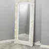 FRENCH ORNATE CREAM MIRROR