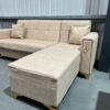 Cream Voilet Corner Sofa Bed