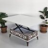 Wooden Extendable Coffee Table White