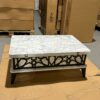 Extendable Coffee Table (Light Grey Pattern )